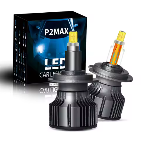 Copper Pillar 6 Sides 360 LED Headlight Bulbs 150000LM H1 H7 H8 H11 9005 9006 9012 CSP 72Chips*2 LED Lights 6000K Auto Headlight