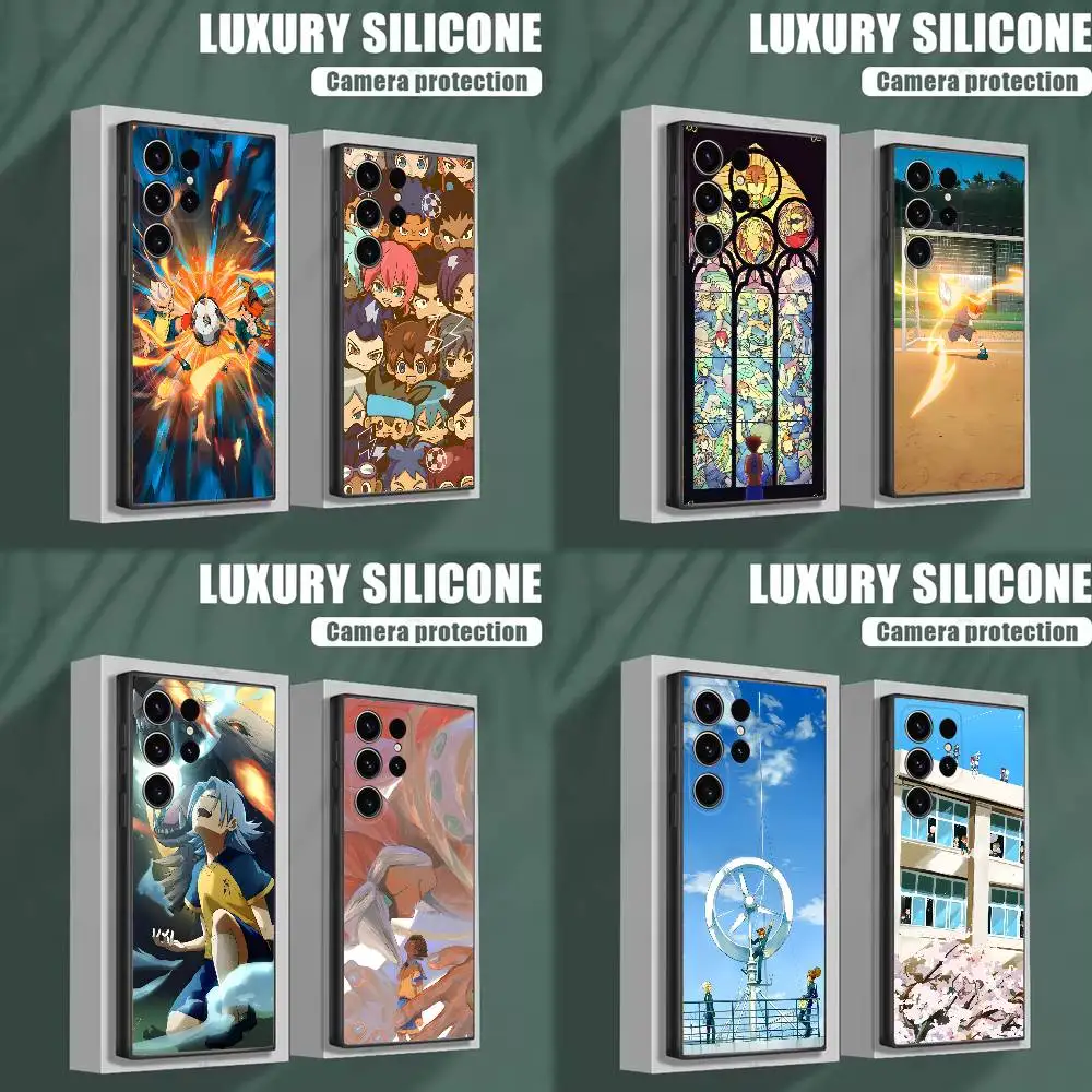 

I-Inazuma E-Eleven Phone Case For Samsung S25,S24,S23,S22,S21,S20,S10,Ultra,Plus,Lite,FE,Soft Silicone Black Cover