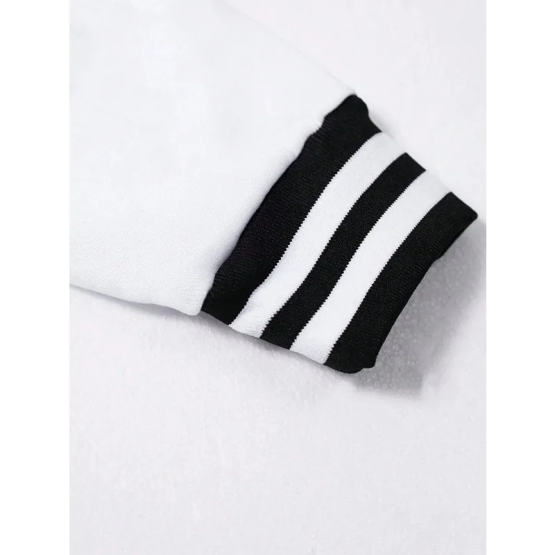 سترة بيسبول بغطاء للرأس بلون سادة للرجال للخريف والشتاء، نمط للجنسين، ملابس شارع عالية الجودة، سترة رجالي #6