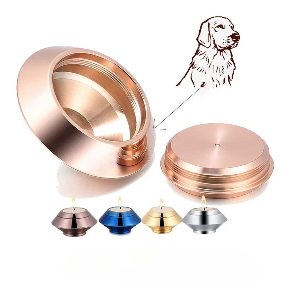 Small Keepsake Urns for Human Ashes Funeral Memorial Urn Container Candle Holder Urn Stainless Steel Memorial Ashes Holder