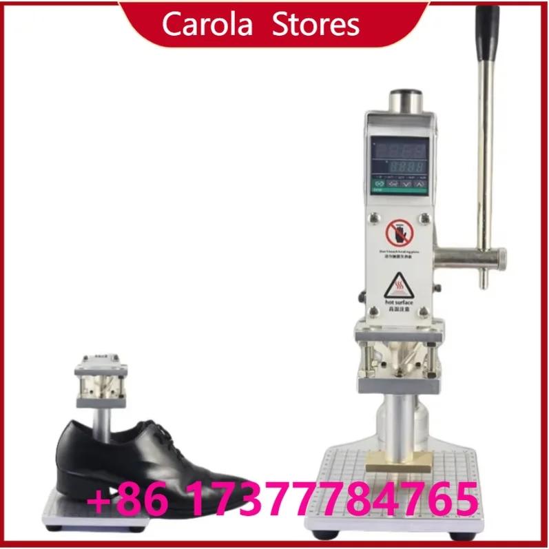 Manual Hot Foil Stamping Machine Multifunctional Branding Embosser DIY Logo Stamp Making Heat Press for Leather Wood