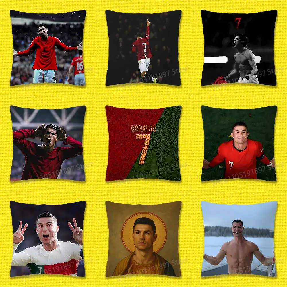 Football For C-Cr7 R-ROnAlDo Cool Throw Pillow Case For 55x55cm 40x40cm 45x45cm 50x50cm 30x30cm Square Office Pillowship Cover
