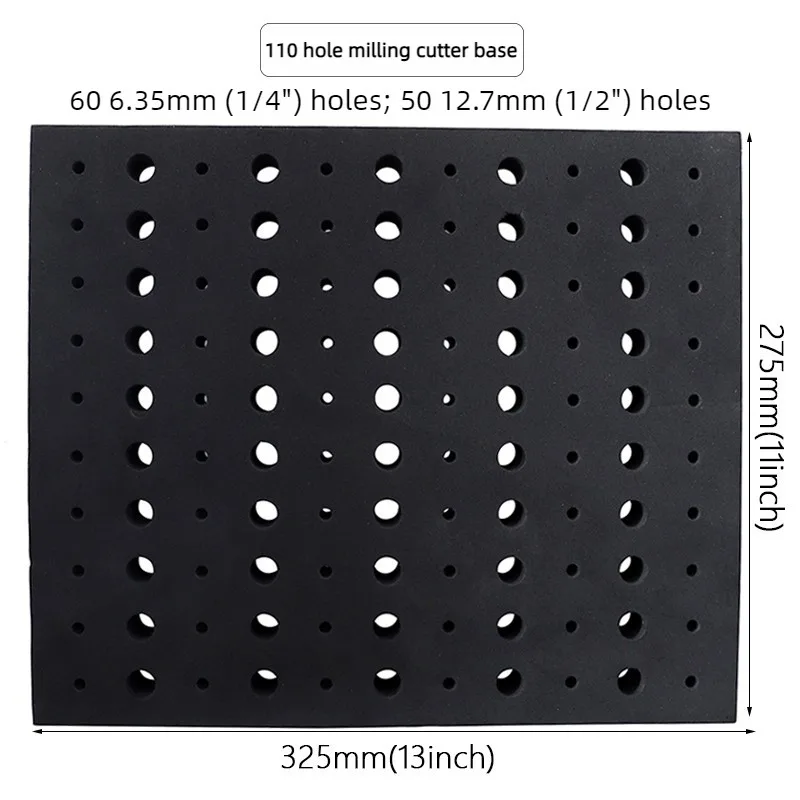 Milling Cutter Storage Tray EVA Foam Router Bit Organizer Box Potable Outdoor Bits Organization Board Tool Organize Container
