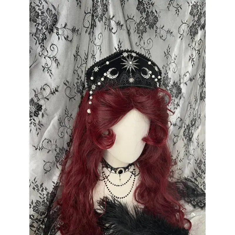 

Lolita Virgin Crown Cosplay Headdress Accessory Hand Made Halloween Headwear