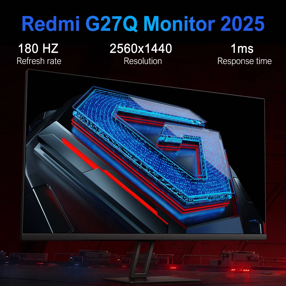 شاشة ألعاب Xiaomi Redmi الجديدة G27Q/X27GQ 27 بوصة 16:9 IPS 180 هرتز معدل تحديث ألعاب الكمبيوتر 2560*1440 1 مللي ثانية استجابة التكيف مزامنة #1