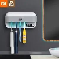 Xiaomi UV Toothbrush Holder Wall Space Capsule Toothbrush Sterilizer Fast Air Drying Smart Sensor Rechargeable Bath Accessories