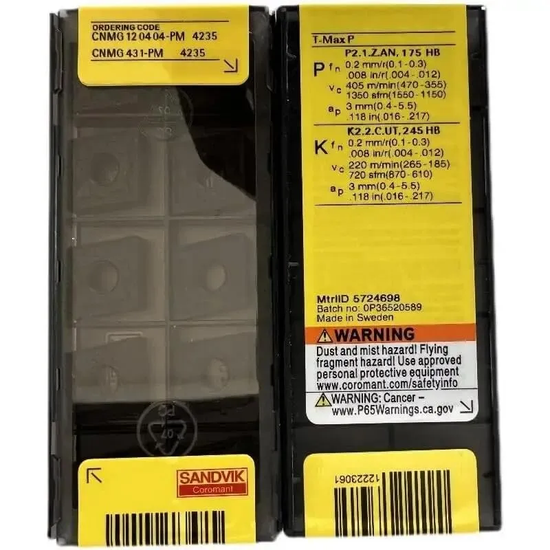 

Оригинальный SANDVIK/CNMG120404-PM 4235/лезвие с ЧПУ из твердого сплава, 10 шт.