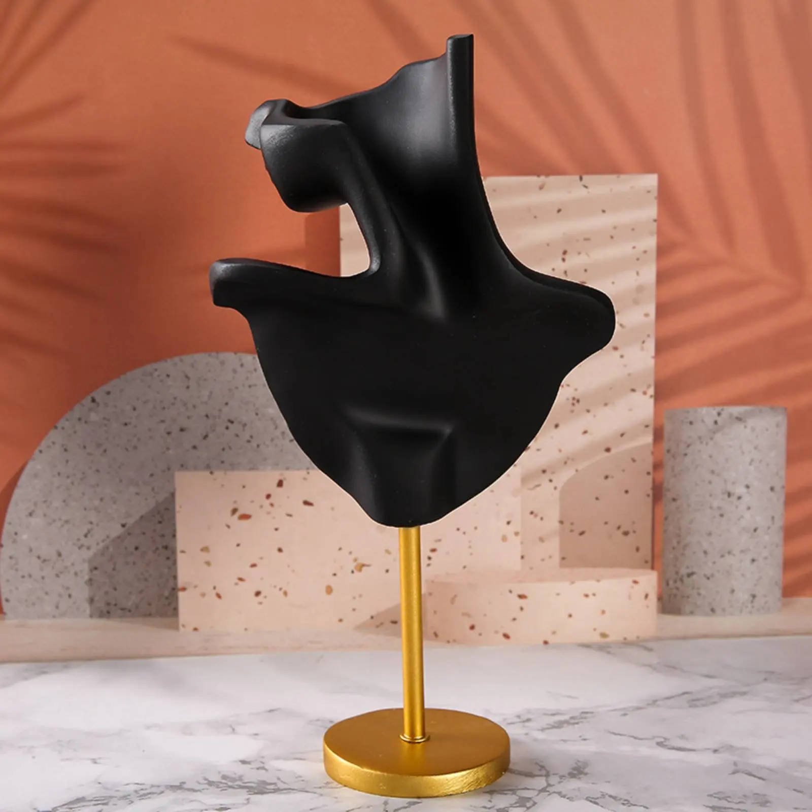 

Подставка для украшений: съемный держатель для ожерелий и серег, многофункциональный бюст-манекен из смолы для демонстрации украшений