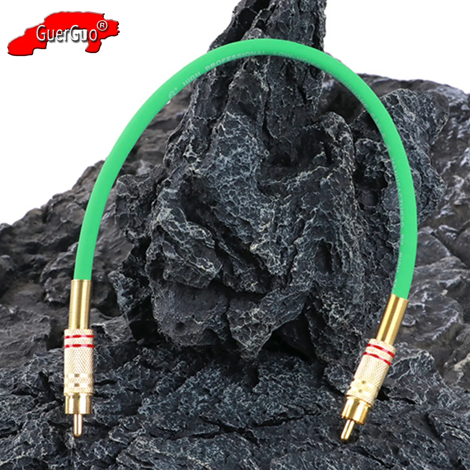 

RCA Cable,Gold Plated RCA Male to Male Stereo Audio Extension Cable Amplifier HIFI Subwoofer Shielded Speaker Interconnect Cord