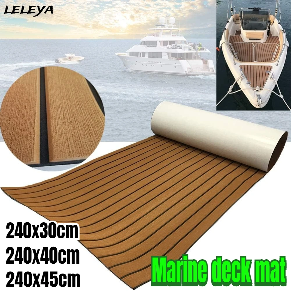 

Strong Self Adhesive EVA Foam Ship Deck Mat Imitation Striped Ship Floor Mat Anti-skid DIY Heat Insulation Moisture-proof Design