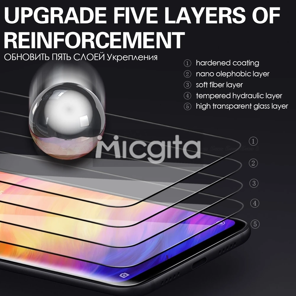 ترقية جديدة 4+2/زجاج أمامي OPPO A6 Pro مقاوم للصدمات ومضاد للخدش + A6 Pro 5G طبقة عدسة من الألياف الناعمة #5