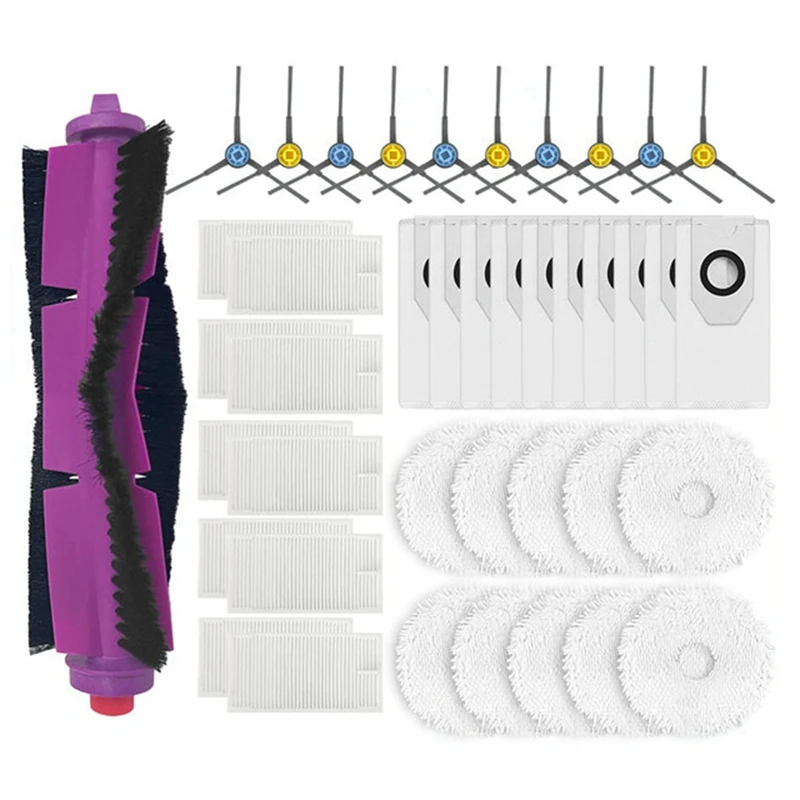 

Y26A Новый для Midea V12/Eureka J12 Ultra Основная боковая щетка Hepa-фильтр Швабра Тканевый мешок для пыли Запасные части для роботов-пылесосов