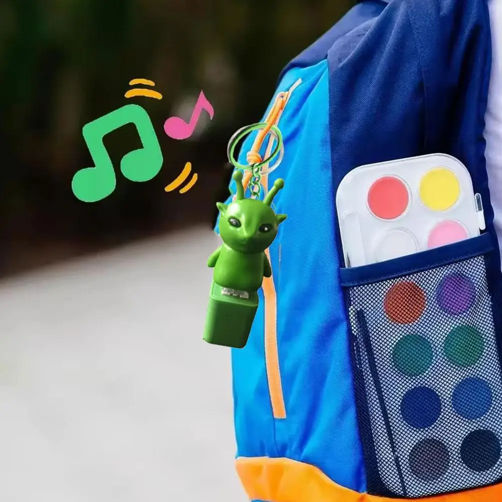 Gato pingente engraçado chaveiro música brinquedos boneca som chaveiros presente de festa para amigos aliviar o estresse até seu humor q4l2