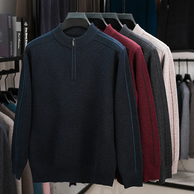 2025 Nuovo maglione lavorato a maglia caldo da uomo per l'autunno e l'inverno