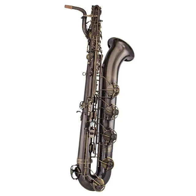 Wholesale Factory Supply Great Quality Antique Bronze Finish Baritone Saxophone for Orchestra and Marching Band