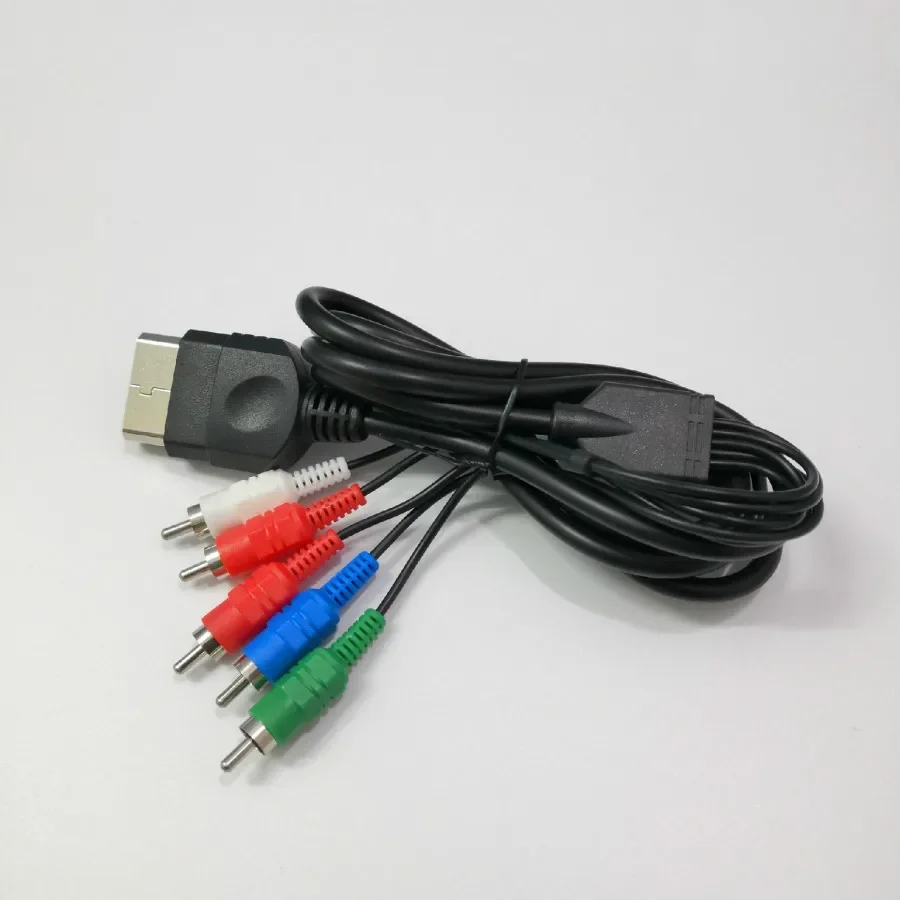 1.8M 1080P Multi Component HD TV RCA AV Video Cable Cord For Microsoft Xbox Original Console 100pcs