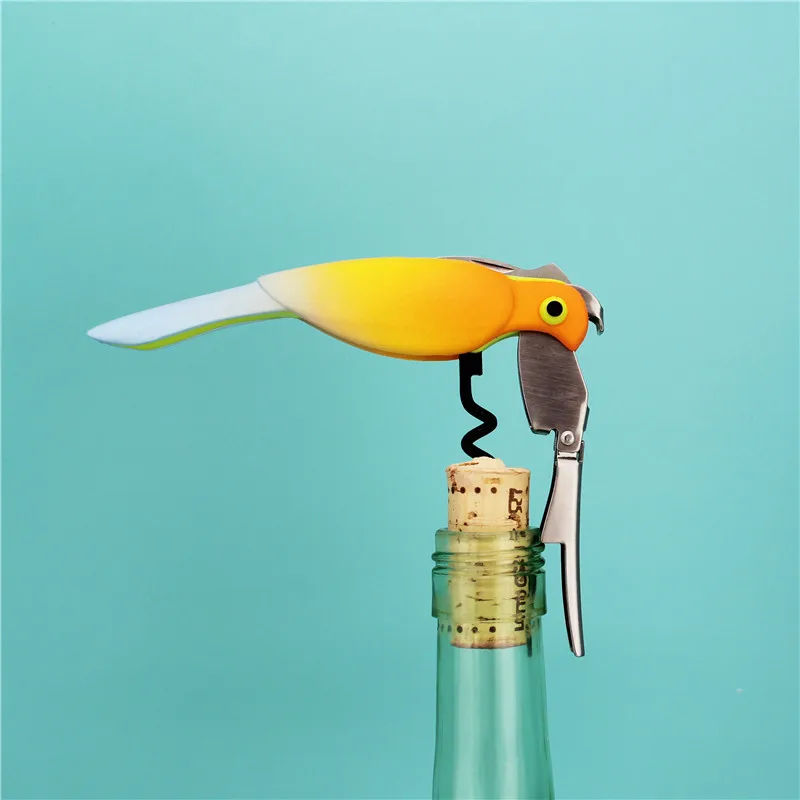 Large Bill Bird Shark Parrot Owl Red Wine Bottle Opener Opener Opener Multi-purpose