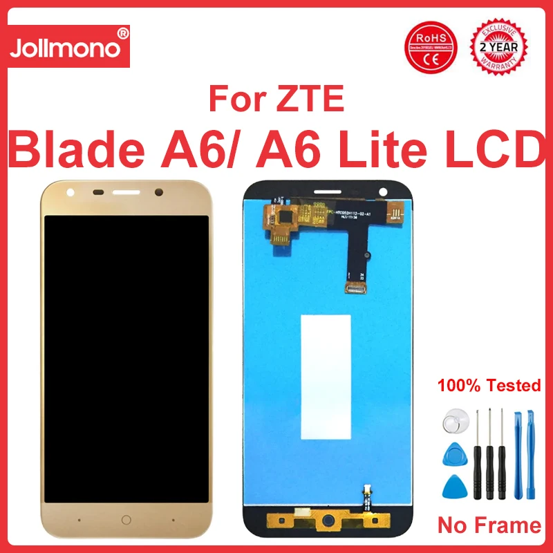 For ZTE Blade A6 Lite A0620 LCD Display and Touch Screen Digitizer Assembly For LCD Display ZTE A6