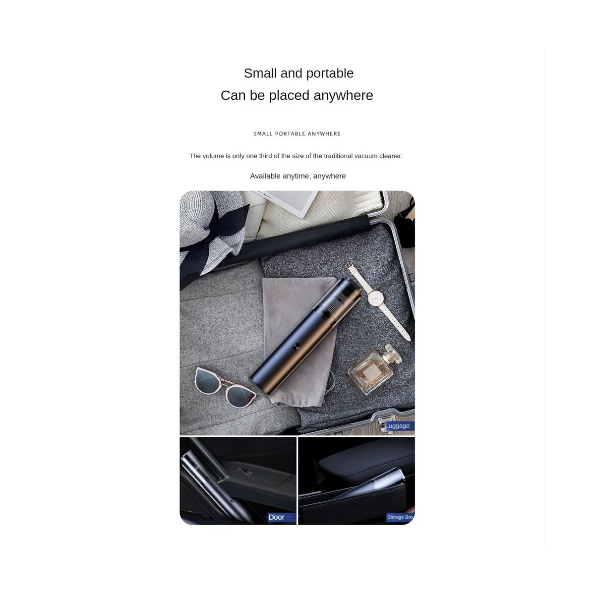 Aspiradora inalámbrica para coche, aspirador portátil de succión fuerte de 5200Pa, doble uso, Mini Limpieza de mano para el hogar y el coche