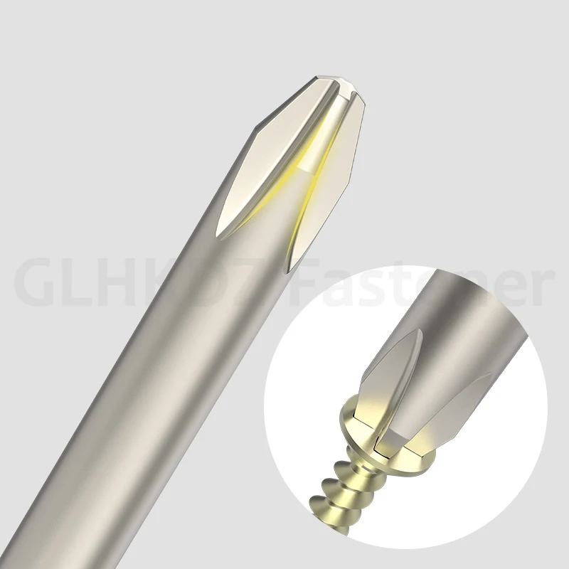 50-200mm Phillips Screwdriver Bit Cross Head Electric Screwdriver Bit Hex Shank Magnetic Driver Bit Power Tool Bits PH00-PH2 - Image 3