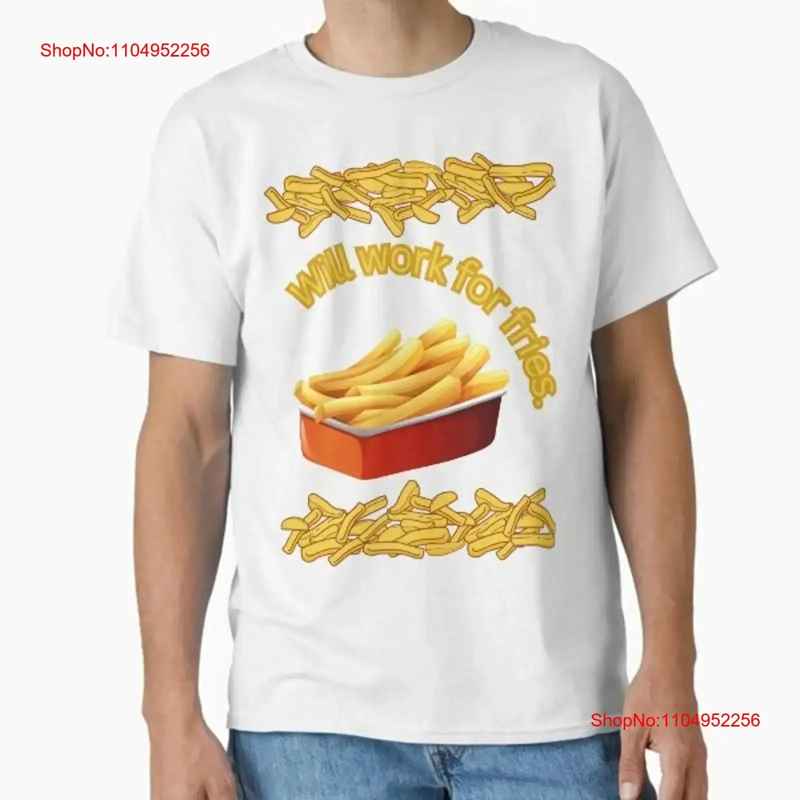 

Will work for fries New Made Australia T Shirt S 2XL vintage Washed streetwear Top For Everyday Wear Versatile fashion graphic