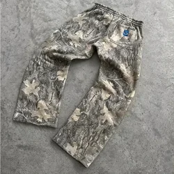 Y2K Streetwear Baggy Pants Camouflage Pattern Printed High Street Hip Hop Sweat Pants Men Unisex American Casual Camo Trousers