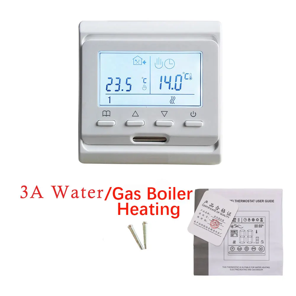 Thermostat d'ambiance 220V LCD Programmable électrique numérique chauffage au sol Thermostat d'air d
