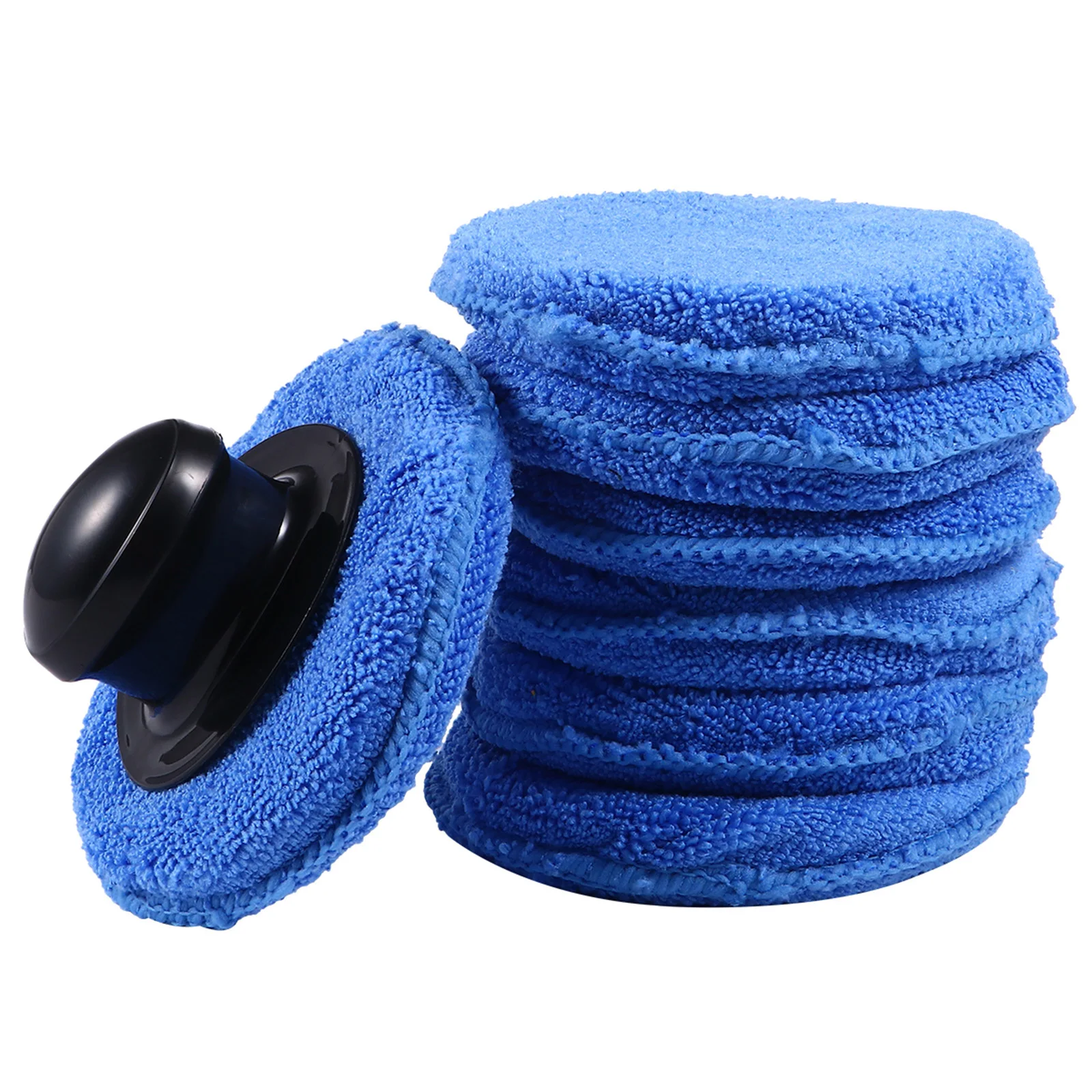

8pcs Car Beauty Sponge High-Density Absorbent Pad For Auto Polishing Scratch-Free Cleaning Car Wax Applicator Pad