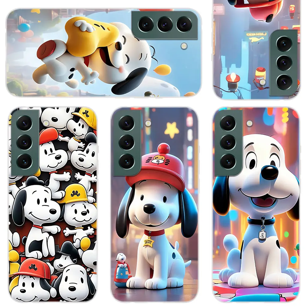 Soft Silicone Phone Case For Apple iPhone 15 14 13 12 11 Pro X XS Max XR Plus Mini Cover Cartoon Cute S-Snoopy new