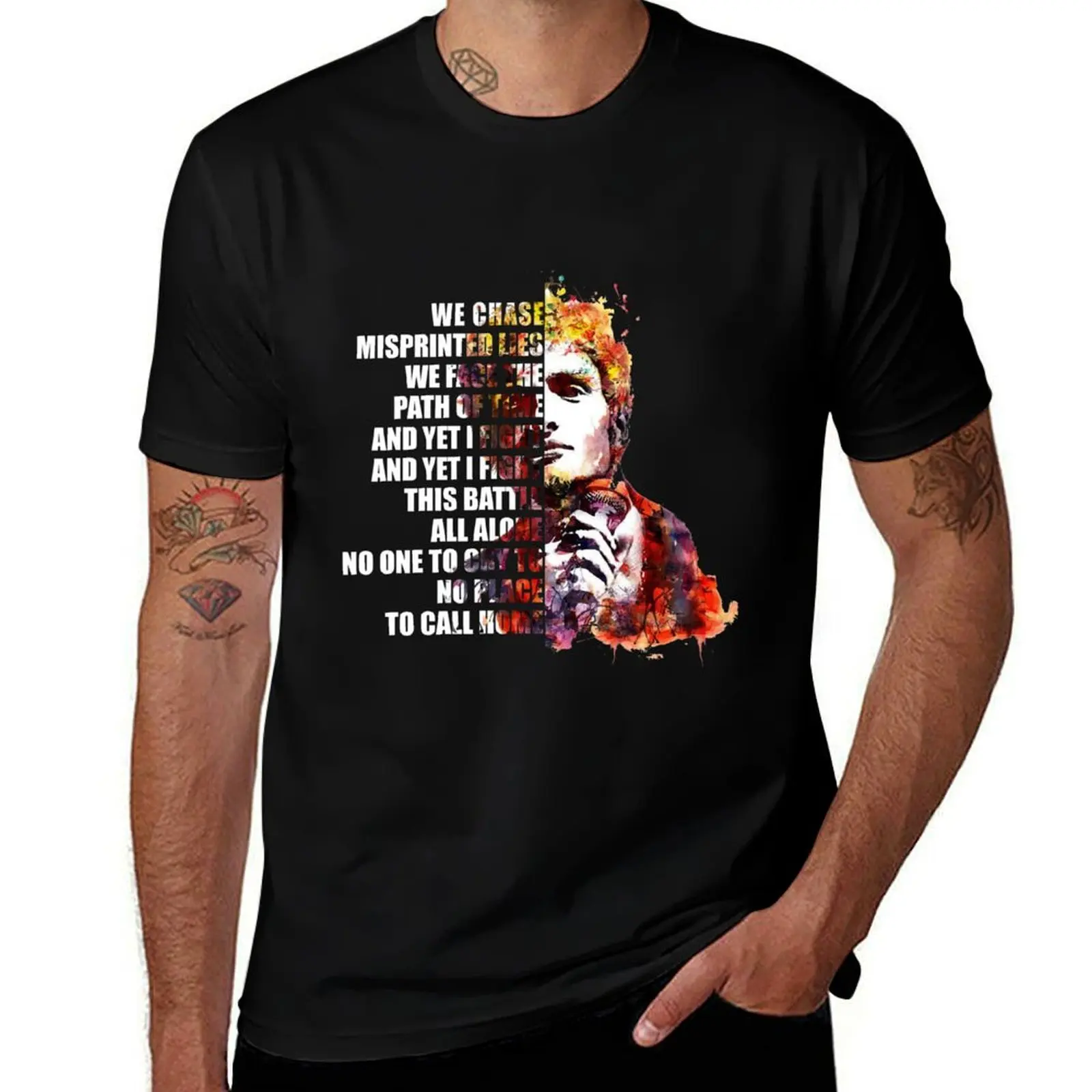 Layne Staley – We Chase Misprinted Lies We Face The Path of Time Tops & Tees, t shirt design T-Shirt