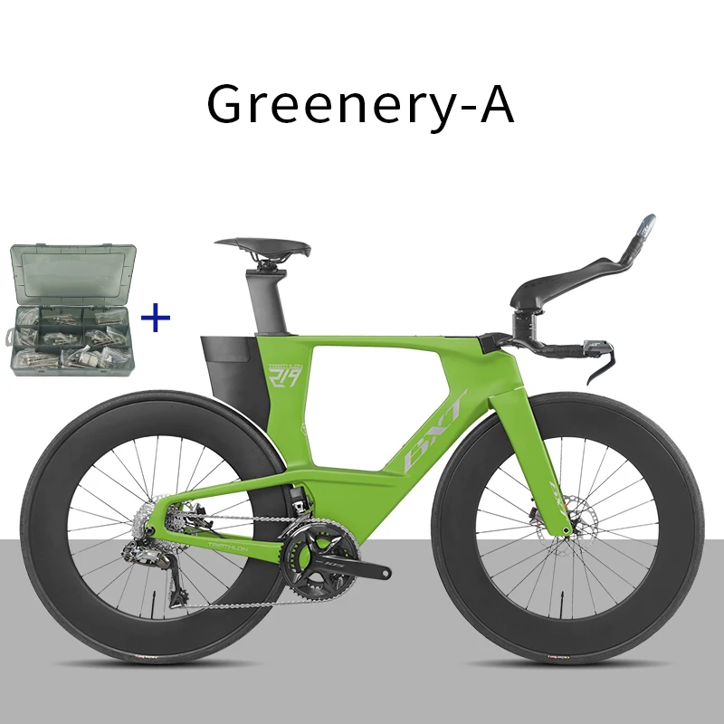 BXT T1000 Carbon TT Bike Triathlon TT Carbon Racefiets met volledig interne bedrading, frame geschikt voor L-TWOO ERX 2×12 speed.