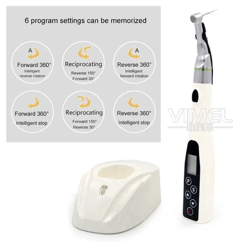 Whole Set Dental Apex Locator With Root Canal Endo Motor LED 16:1 Contra Angle 6 Programms Endodontic Instrument Kit