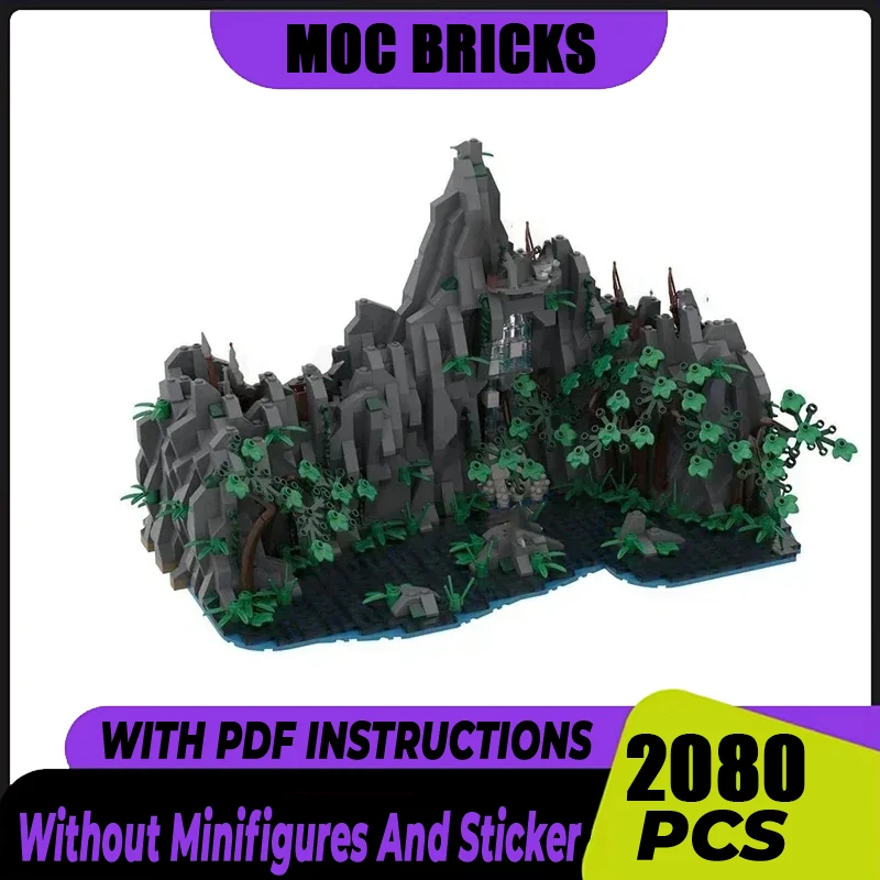 Moc Building Blocks Movie Scene Forbidden Pool Model Magical Rings Castle Bricks DIY Assembly Street View Toys Construction Gift
