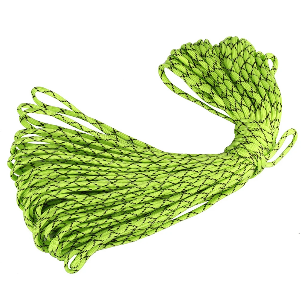 

100m 5mm 7-core Camping Tent Fix Weaving Binding Umbrella Rope Braided Cord Home Outdoor Lifeline