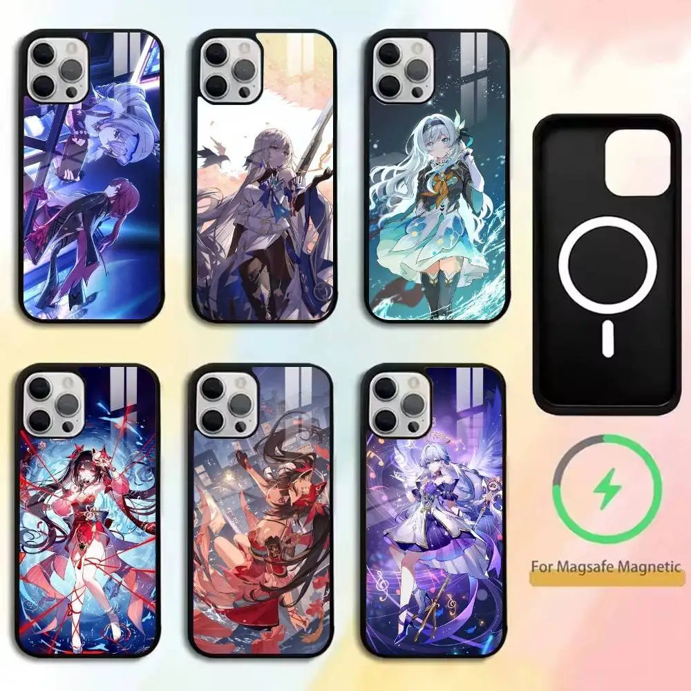 

Honkai Star Rail Phone Case For iPhone17,16,15,14,13,12,11 Plus,Pro Magnetic For Magsafe Wireless Charging