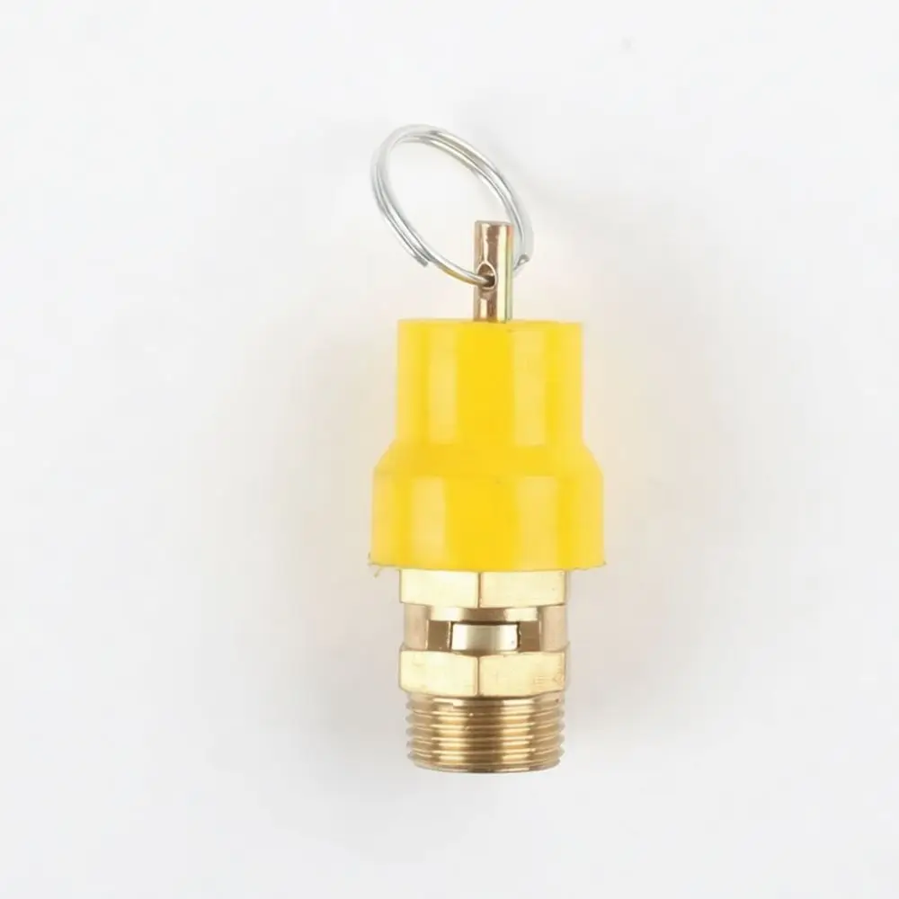 Brass Body Air Compressor Safety Relief Valve Pneumatic Tank Protective Spring Tool Automatic Discharge Fitting Replacement Part