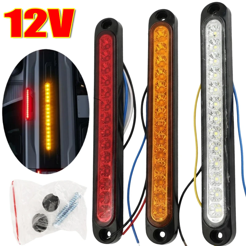 Universal Tail Rear Lamp Turn Stop Brake Light 15LED High Brightness Warning Lights for Trailer Lorry Pickup Truck Accessories