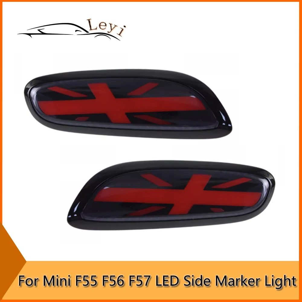 LED Side Marker Light For Mini Cooper F55 F56 F57 Style  Dynamic Sequential Blink Fender Turn Signal Light Plug Play Accessories