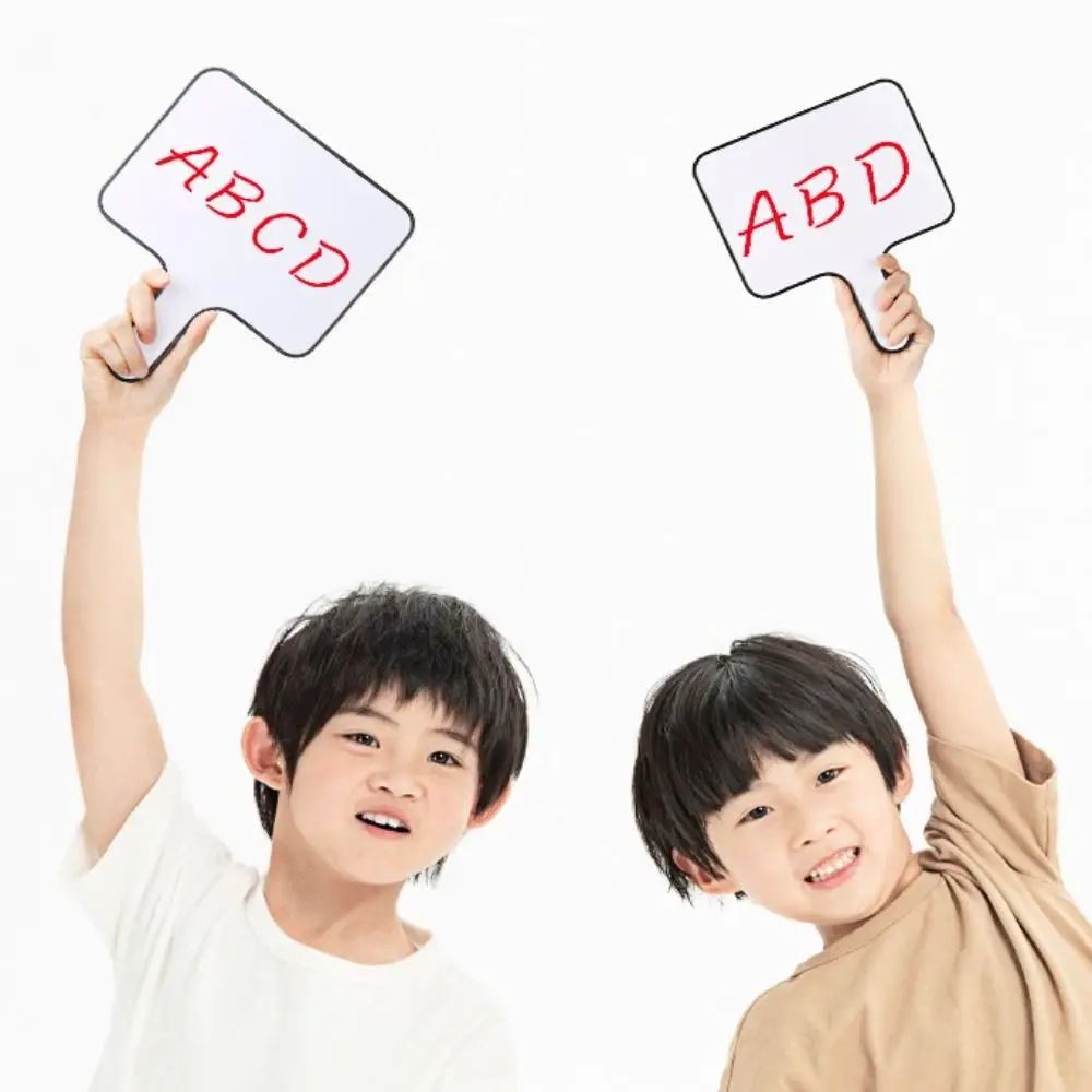 3pcs/set Small Erasable Whiteboard Answer Game Reusable Double Side Handheld White Board Mini Drawing Writing Pad Student