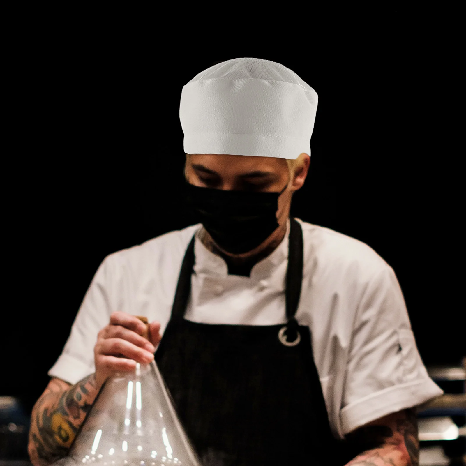 Sushi Chef Hat Bakers Kitchen Working Men Hats Polyester Bakery Cook Wear-resistant Cooking Man for
