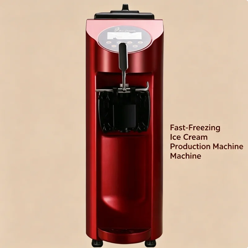

Small Single Head Ice Cream Machine Sundae Ice Cream Makers Desktop Soft Ice Cream Machine For Home And Business
