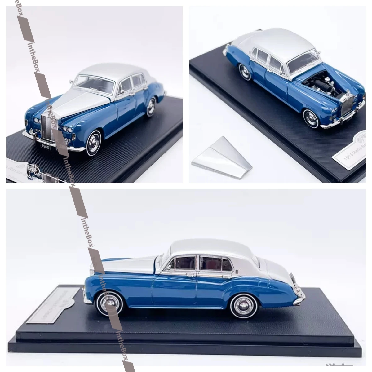 GFCC 1:64 1965 Silver Cloud Blue Silver Diecast Model Car