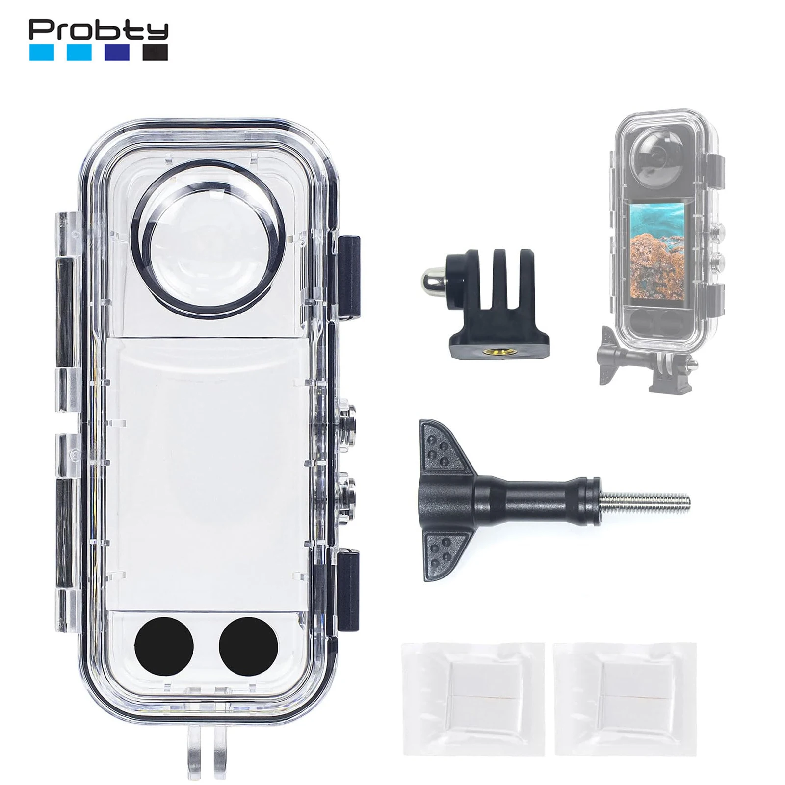 

Probty For Insta360 X4 40m Waterproof Sealed Diving Case for Insta360 X4 Diving Cover Sport Action Camera Accessories