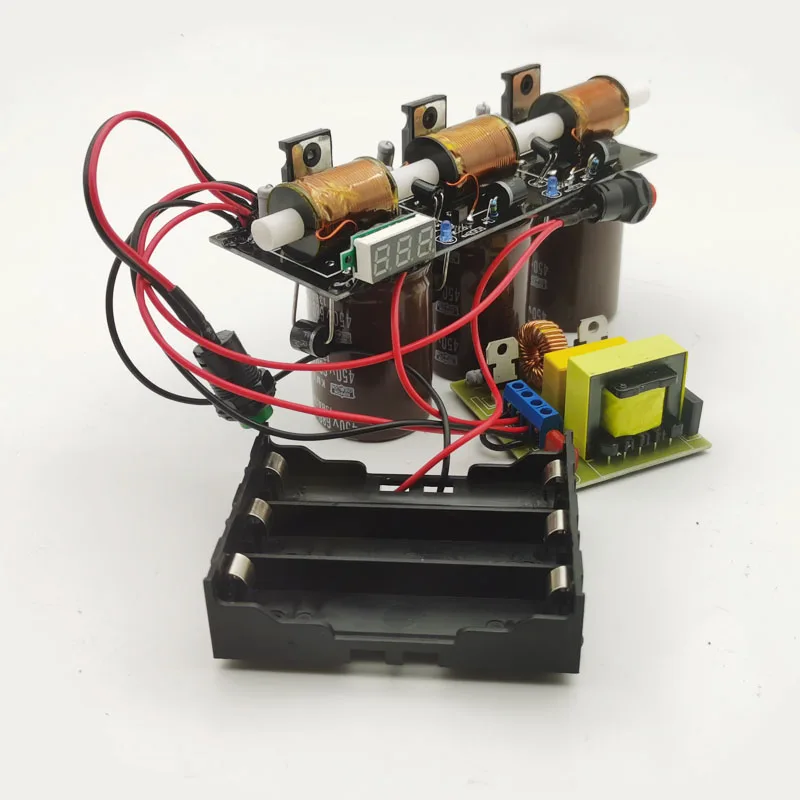 three generation, multi-level electromagnetic gun finished product, diy kit, 3-10 level coil gun double indicator meter