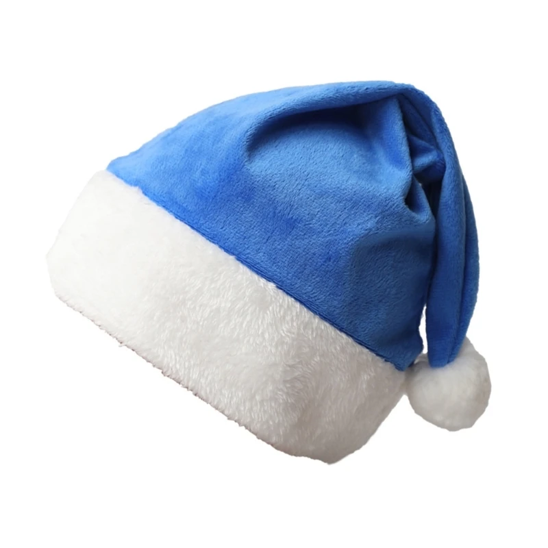 Decorazione natalizia Peluche Cappello da Babbo Natale Vestire per feste Oggetti scena Capodanno Berretto da bobble per