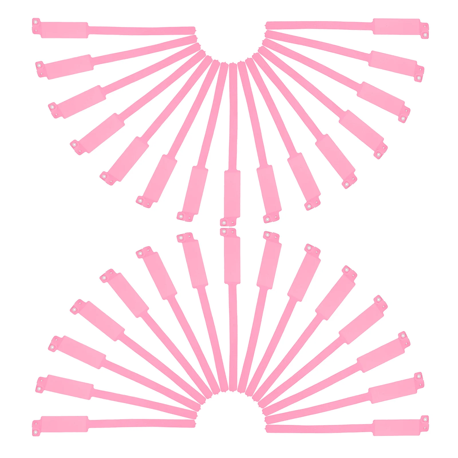 100 قطعة من الأساور المستشفية القابلة للتصرف من مادة PVC لتحديد هوية المريض أربطة فارغة قابلة للكتابة للاستخدام الطبي المقاوم للماء #4