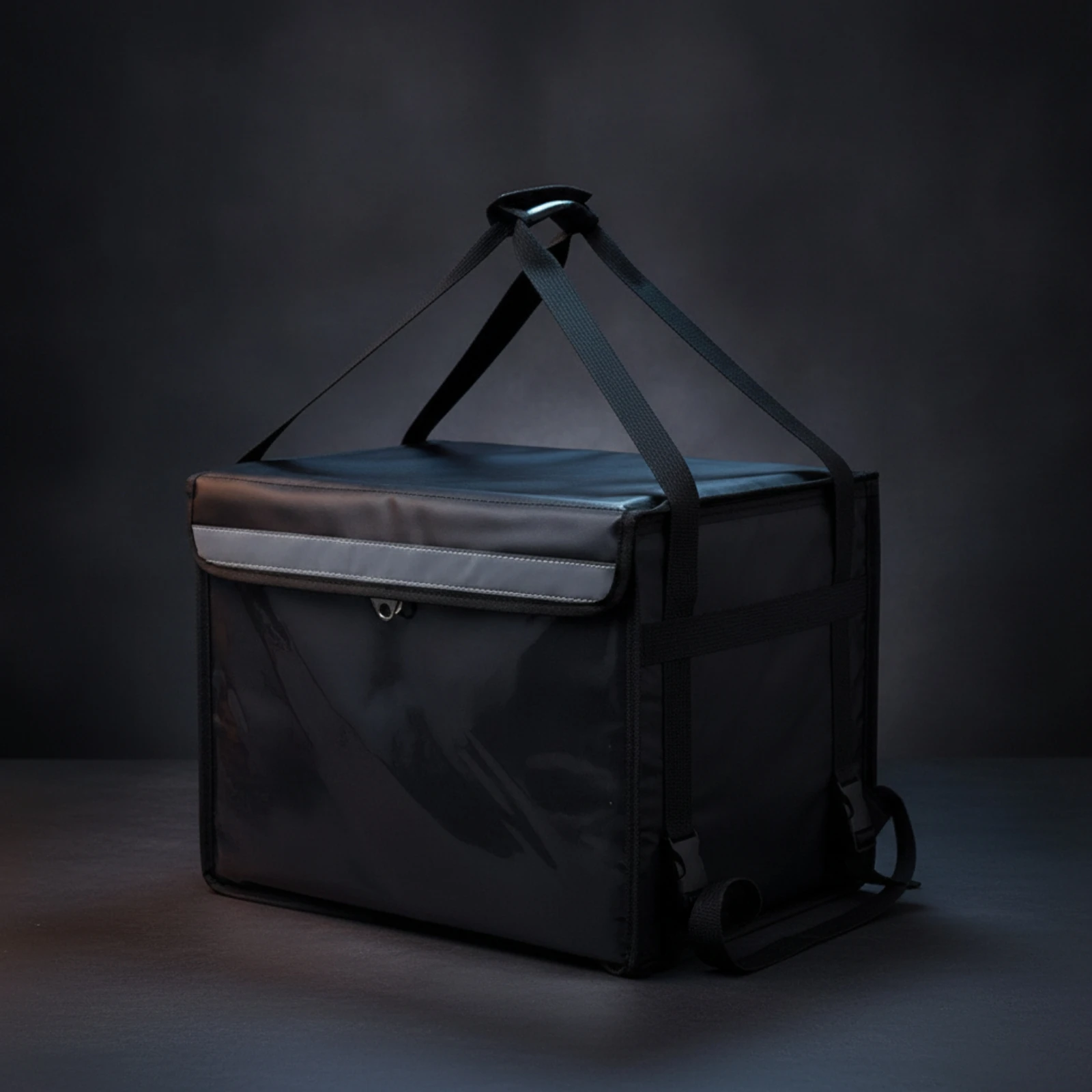 Insulated Food Delivery Backpack Structured Insulated Delivery Backpack Easy to Clean Portable for Couriers, Takeaway Transport