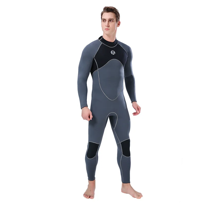 All year round warmth and sunscreen diving swimsuit 3mm wet suit diving suit one-piece underwater winter swimming Wetsuit male