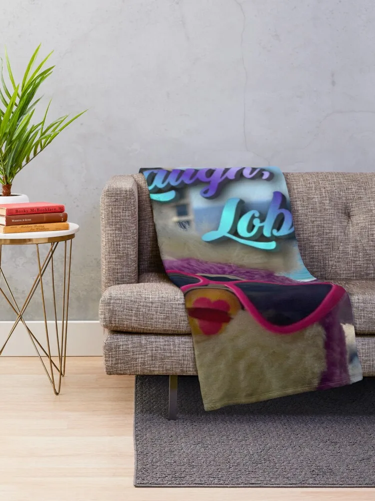 Beach Furby - Live, Laugh... Throw Blanket Soft Big Polar sofa bed Blankets