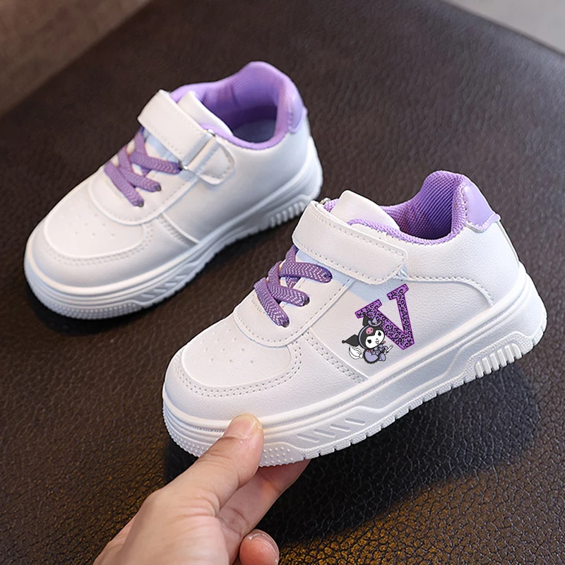Zapatillas Kuromi para niñas, nuevas zapatillas deportivas con letras de Anime A-Z para niños, deportes al aire libre, calzado informal de viaje para niños, regalo, gran oferta